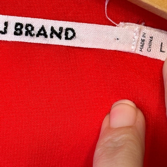 J Brand | Mina Dress Masai Masa V-Neck Side Hip Pockets Asymmetrical Mini Dress - Picture 14 of 16